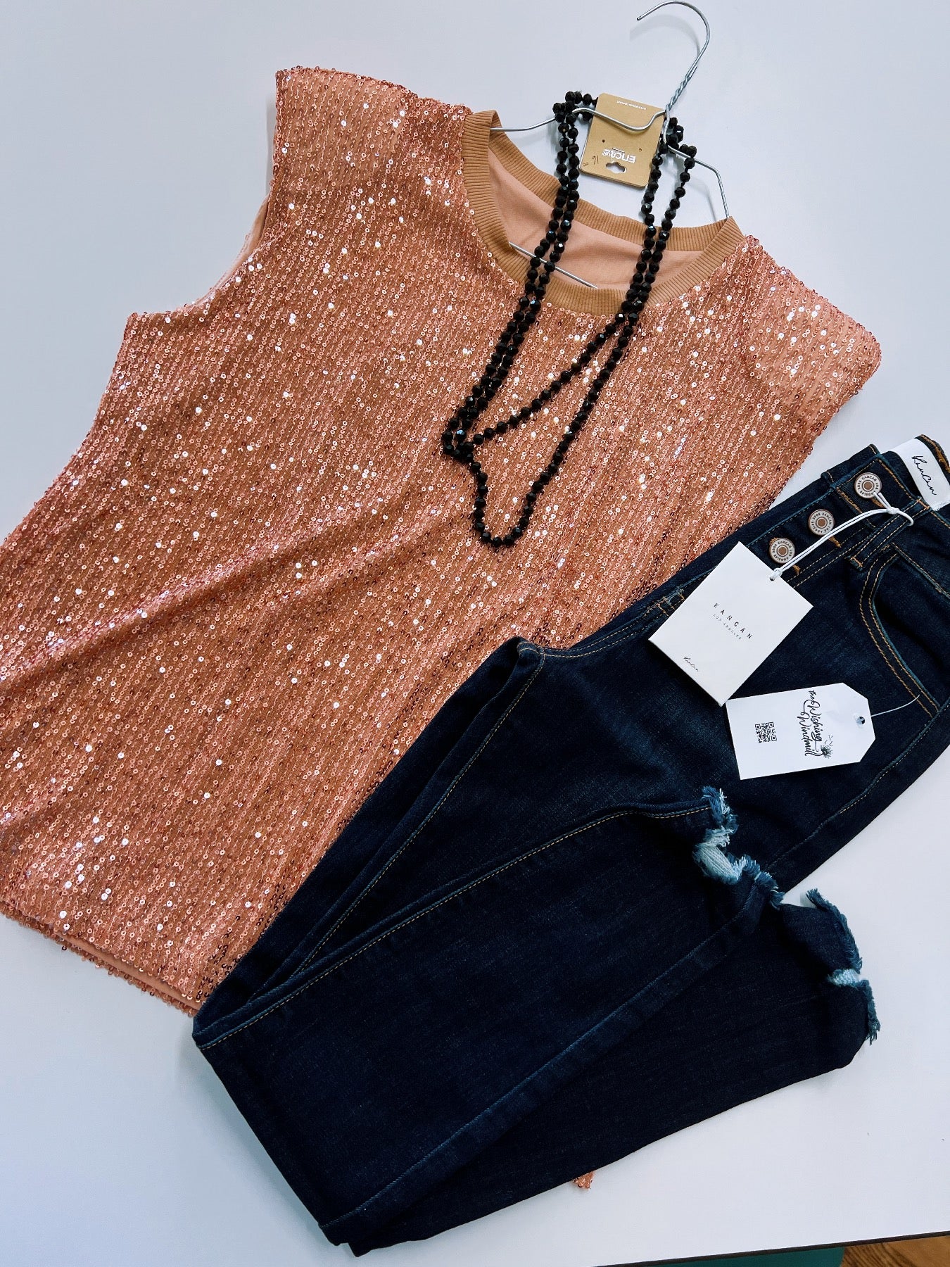 “Ladies Night Out” Sleeveless Sequin Top